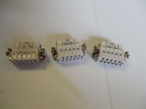 NEW THOMAS &amp; BETTS LOT OF 2 CONNECTOR FEMALE INSERT FS 110A 10A 10 A AMP 600V