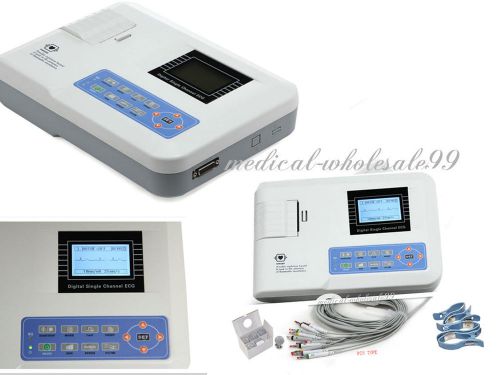 New Sale 1-channel 12-lead Electrocardiograph ECG/EKG Machine/VET Available CE