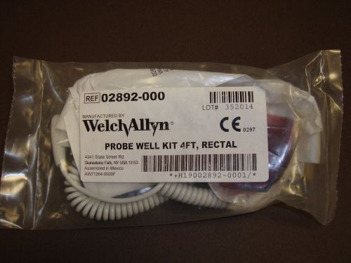 Welch Allyn Probe Well Kit, 4ft. RECTAL Ref: 02892-000 New &amp; Sealed