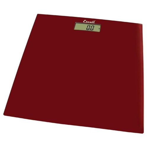 Escali b180srr rio red glass platform bathroom scale for sale