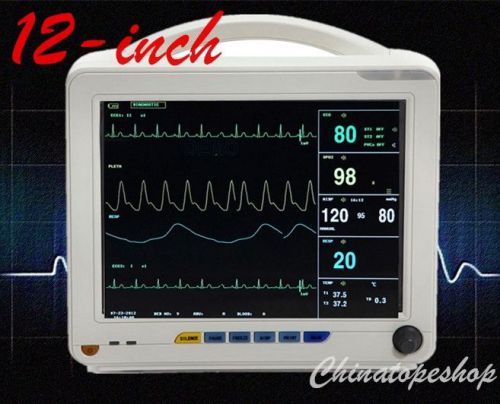 FDA&amp;CE, Brand New big screen ICU patient monitor ,Vital Signs, 6 parameter