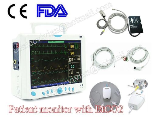 CONTEC, Brand New big screen ICU patient monitor FDA CE ,Vital Signs with EtCO2