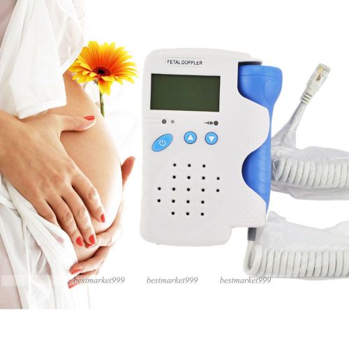 2014HOT +AAAA Home Use LCD Digital Baby Heart Fetal Doppler Heart Monitor + GEL