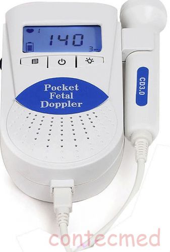 SonolineB Fetal Heart Doppler,Prenatal Baby Heat Monitor,LCD Backlight 3mhz