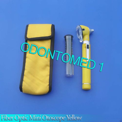 Fiber Optic Mini Otoscope Yellow Color (Diagnostic Set)