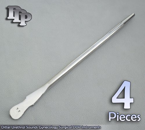 4 Pieces Of Dittel Urethral Sounds # 32 Fr Gynecology Surgical DDP Instruments