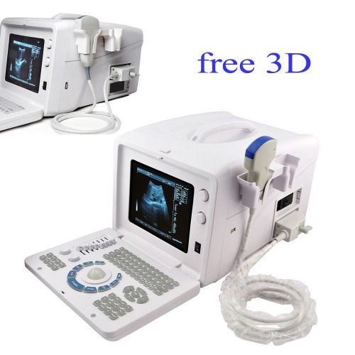 Portable Digital Ultrasound Machine Scanner System 3.5 Mhz Convex Probe +3D gift