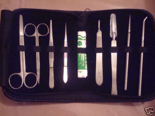 Lot of 3 sets dissecting medical kit (set of 9 pieces) for sale