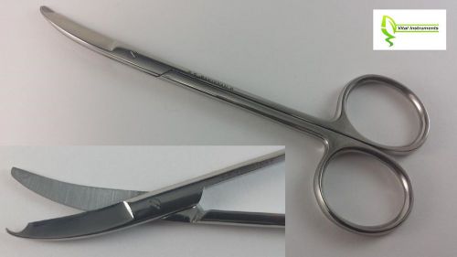 Northbent stitch scissors 4.75&#034; curved suture ligature delicate dermal surgical for sale