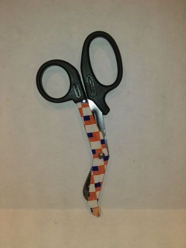 New 6&#034; utility scissors usa flag design - professional emt / nurse / paramedic for sale