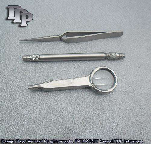 Foreign object removal kit splinter probe eye magnet surgical ddp instruments for sale