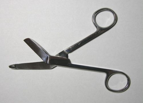 1 Pair LEFT HANDED Bandage Scissors 5-1/2&#034; Long  E.M.T. Style