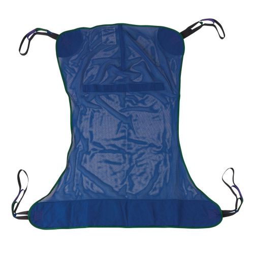 Drive medical full body patient lift sling - commode cutout option, blue, large for sale