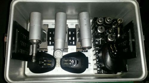 ***LOOK***Stryker System 5 Set 3 hand pieces with Attachments and Case