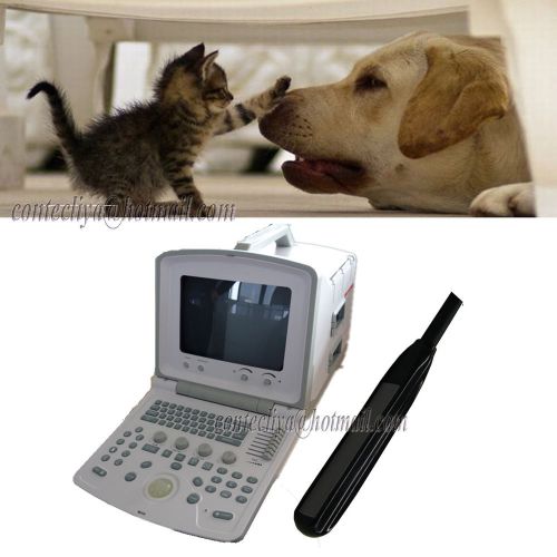 Software veterinary ce approved portable ultrasound scanner with rectal probe for sale