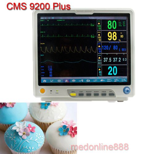 Cms9200 plus  icu patient monitor,15 inch ce big touch screen six parameters for sale