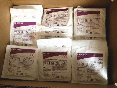 (250) New Cardinal Surgical Exam Gloves Protegrity / Protexis Mixed Sizes Box #2