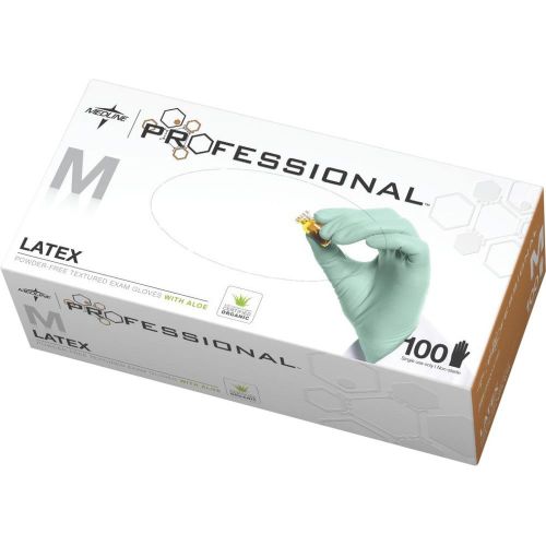 Medline Professional Latex Exam Gloves - Medium Size - Textured, (pro31792)
