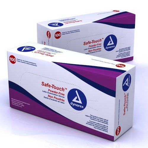 Safetouch Powder Free Latex Exam Gloves  Non-Sterile  Small - 1000/Case