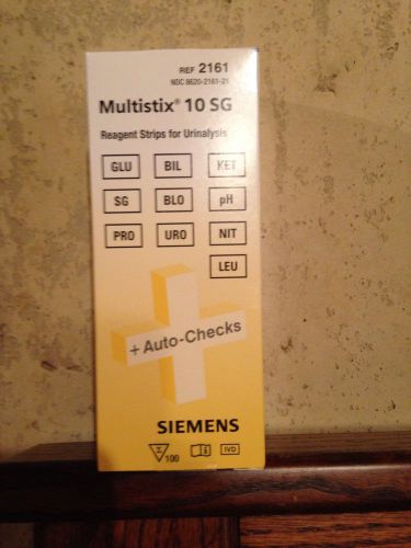 Siemens 2161 Multistix 10 SG Test Strips Bottle of 100