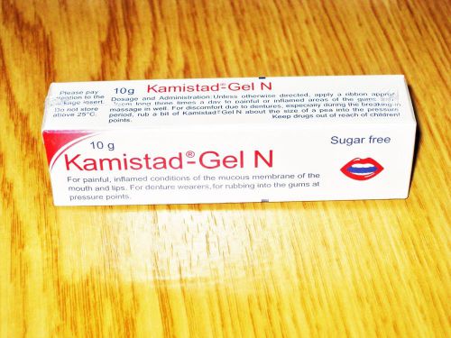 (10 g.) Kamistad-Gel N for Inflamed /Painful of Gums, Mucous Membrane of Mouth