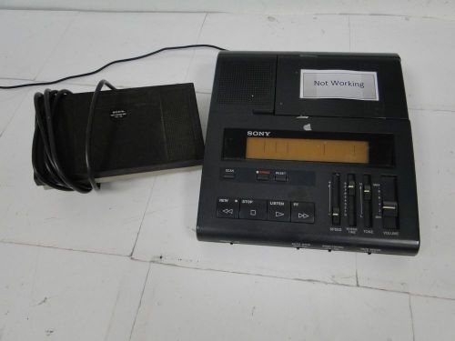 Sony BM-77 Standard Cassette Transcriber with Foot Pedal and Power Adapter