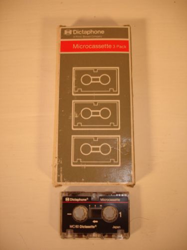 Dictaphone Micro Cassette tapes - 3 pack
