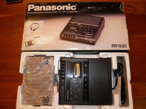 Panasonic RR-930 Microcassette Transcriber/Recorder-New In Box NIB FREE SHIPPING