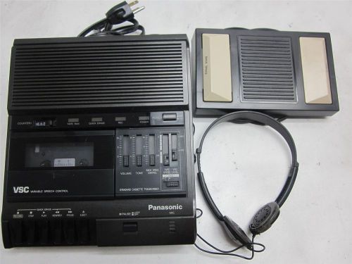 Panasonic rr-830 cassette transcriber dictation machine foot pedal for sale