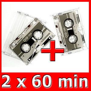 Microcassetten 2er Pack Micro Kassette Mikro Kassetten