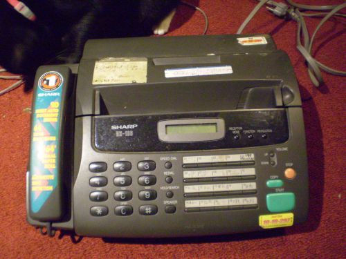 SHARP UX-106 FACSIMILE FAX MACHINE THERMAL WITH PHONE &amp; COPY FUNCTIONS -USED
