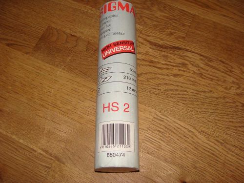 SIGMA FAX PAPER HS 2 BRAND NEW