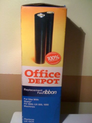 Office depot sharp replacement fax ribbon ux-15cr for sale