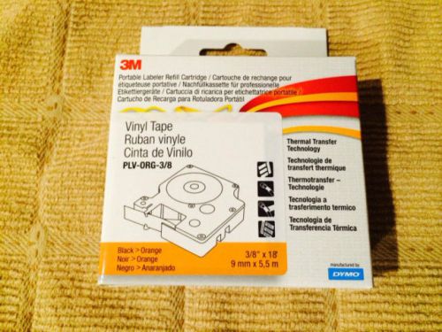 25 pack 3m dymo rhinopro industrial label tape plv-org-3/8 for sale