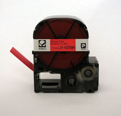 K-sun 211stbr black on red shrink tube 1/2&#034; ksun shrink tubing for sale