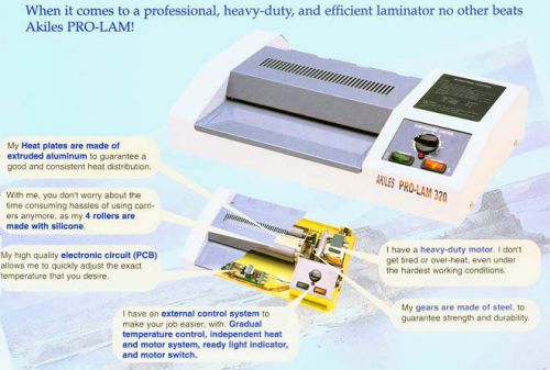 New akiles pro-lam 230 9&#034; laminator free shipping! prolam 230 for sale