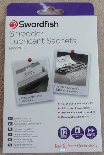 Swordfish Shredder Oil Lubrication Sachets (Pack of 12)