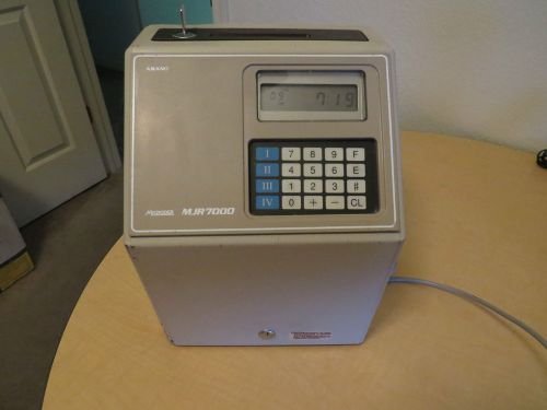 Amano MJR7000 Computerized Microder Time Clock with key