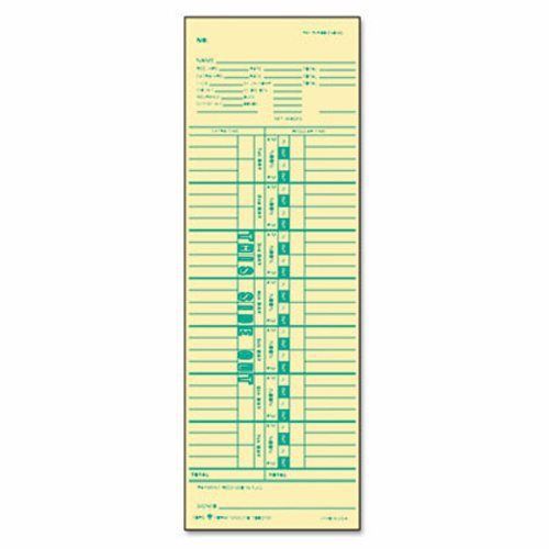 Tops time card for cincinnati, weekly, 3-1/2 x 10-1/2, 500 per box (top1255) for sale