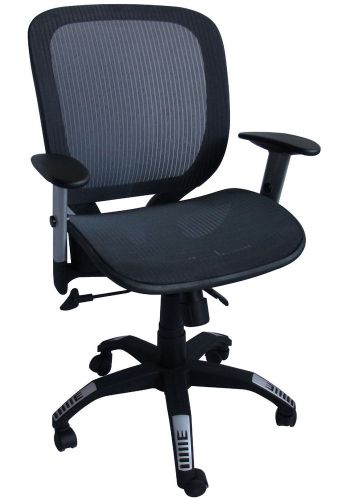 Ergonomic Tilt Swivel Mesh Office Computer Midback Chair Lumber Support Black