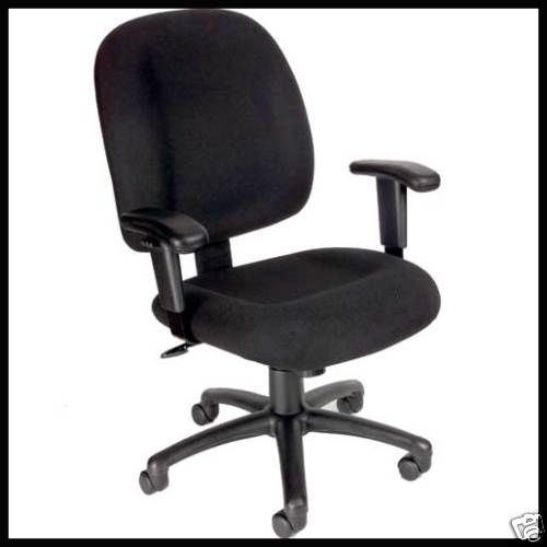 TASK CHAIR Conference Room Office Desk Black Fabric NEW