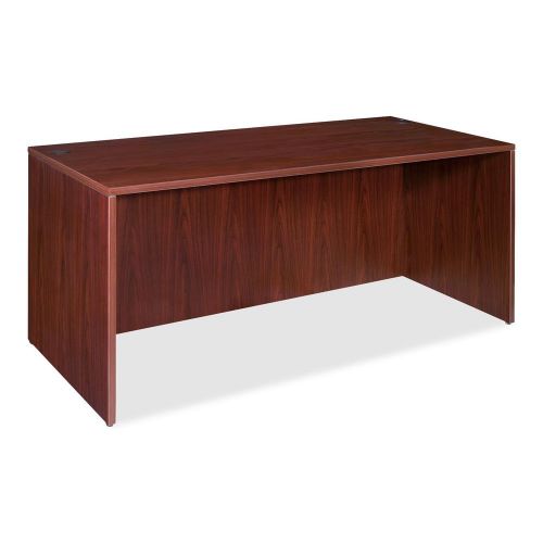 Lorell llr69373 essentials series mahogany laminate desking for sale
