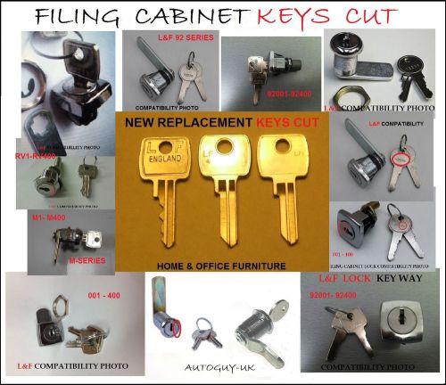 2 x filing cabinet keys cut for bisley  roneo  silverline  triumph  locks-locker for sale