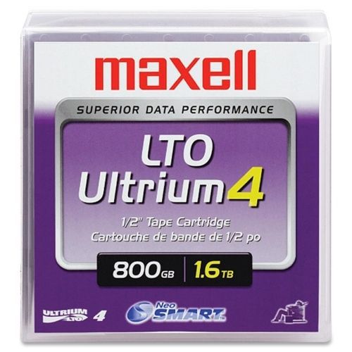 Maxell lto ultrium 4 tape cartridge - lto-4 - 800 gb / 1.60 tb - 2690.29 ft for sale