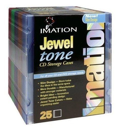 CD Slimeline Jewel Cases  Color 25-pack