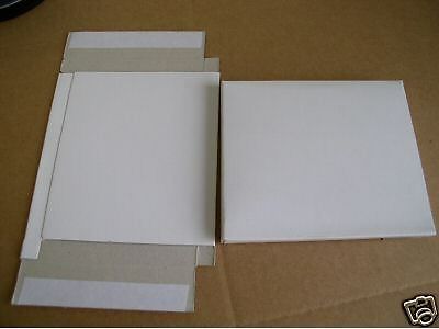 250 pcs 25 pt white cardboard cd dvd case mailer - js30 for sale