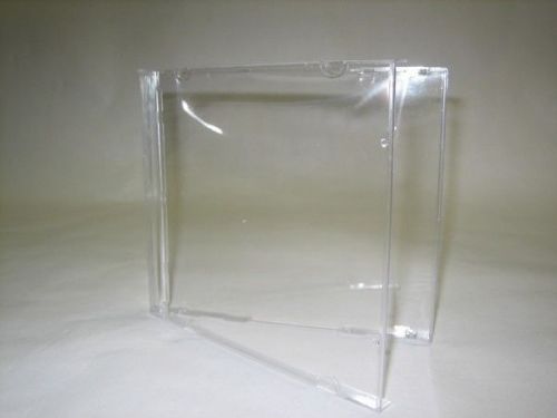 200 NEW CRYSTAL CLEAR PLASTIC CASE FOR STAMP, INK PAD, SEWING ACCESORIES..