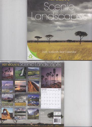 SCENIC LANDSCAPES 2015, 16 Month Wall Calendar  Small Size NEW