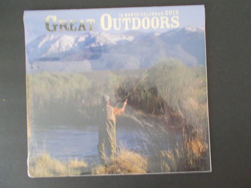 2015 16 Month &#034;Great Outdoors&#034; 11&#034;x 12&#034; Closed Wall Calendar NEW &amp; SEALED