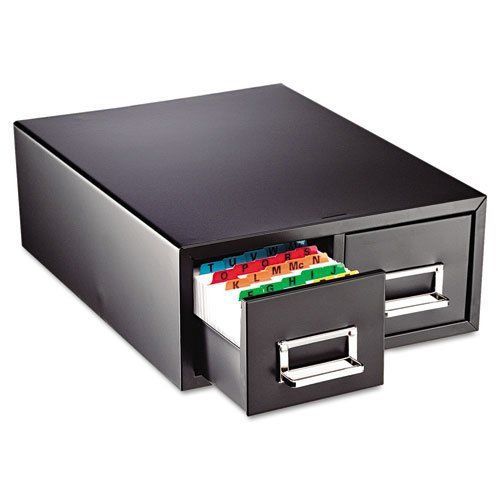 Mmf industries 263f6916dbla drawer card cabinet holds 1,500 5 x 8 cards, 10 1/2 for sale